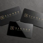 Black Stainless Steel Business Cards