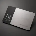 Brushed Stainless Steel Business Cards